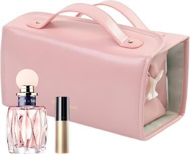 Організатор для макіяжу - дорожня косметичка тримач для пензлика для макіяжу для подорожей косметички зі знімними прозорими відділ