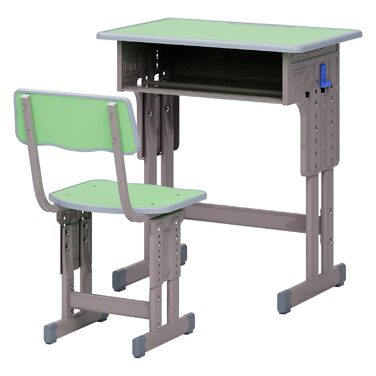 Дитячий комплект столу та стільця, регульований по висоті, для школи та університету, комплект столу та стільця з шухлядою для зберігання речей, ергономічний комплект стільців для роботи з гачком для рюкзака, підходить для дітей від