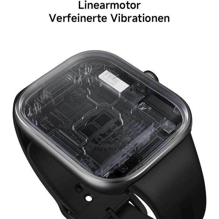 Розумний годинник XIAOMI Redmi Watch 5, відстеження спорту та фітнесу, 2.07-дюймовий AMOLED-дисплей, 24 дні роботи від батареї, понад 150 спортивних режимів, моніторинг серцевого ритму, відстеження сну, водонепроникність 5 атм, GPS, Android та iOS, чорний