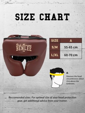 Шкіряний захисник для голови BENLEE Berkley, винний, розмір S/M