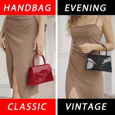 Жіноча вечірня сумка Milisente зі штучної лакованої шкіри для весілля, маленька сумочка-клатч з ланцюжком через плече, чорна