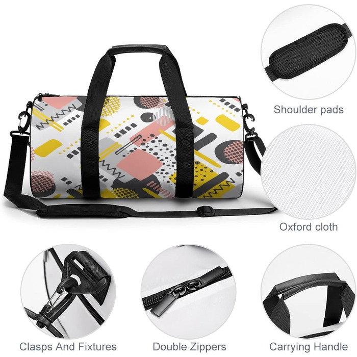 Універсальна дорожня сумка, геометричний графіті, спортивна сумка для чоловіків та жінок, сумка-мішок, спортивна сумка