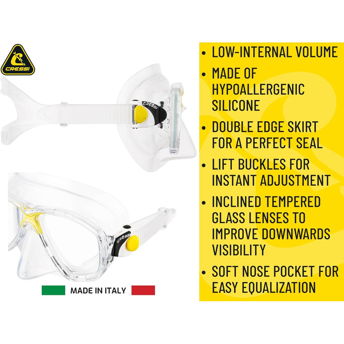 Комбінований набір Marea Маска Сноркель Мексика Дайвінг та сноркелінг Uni Clear/Pink