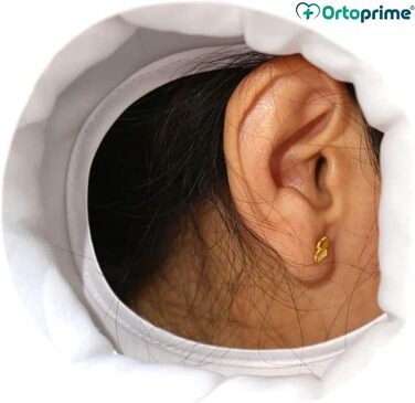 Вушна подушка OrtoPrime з отвором - ортопедична терапевтична протипролежнева подушка для зняття тиску на вуха - при хондродерматиті та пірсингу