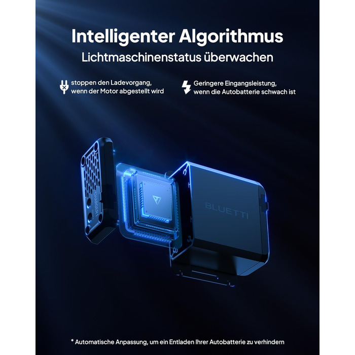 Зарядний пристрій BLUETTI Charger 1 потужністю 560 Вт для генератора змінного струму, зарядний пристрій постійного струму для портативних електростанцій, у 6 разів швидший, ніж зарядні пристрої від прикурювача, сумісний з 95 сонячних генераторів, ідеально