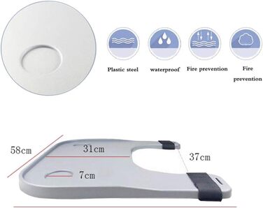 Лоток для інвалідних візків, зберігання столу Аксесуари для інвалідних візків з підсклянником Домашні стільці Стіл для кріплення для їжі та письмового приладдя - легко розбирається