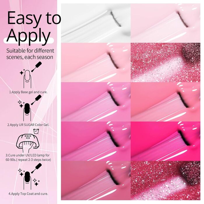 Набір гель-лаків UR SUGAR (10 відтінків)