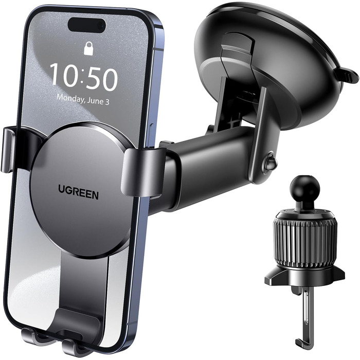 Автомобільний тримач для мобільного телефону 2 в 1 гравітаційний автомобільний тримач для мобільного телефону з вентиляцією та при