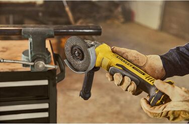 Акумуляторна кутова шліфувальна машина Stanley FatMax V20 SFMCG700B (18 В, діаметр диска 125 мм, безщітковий двигун, міцний литий