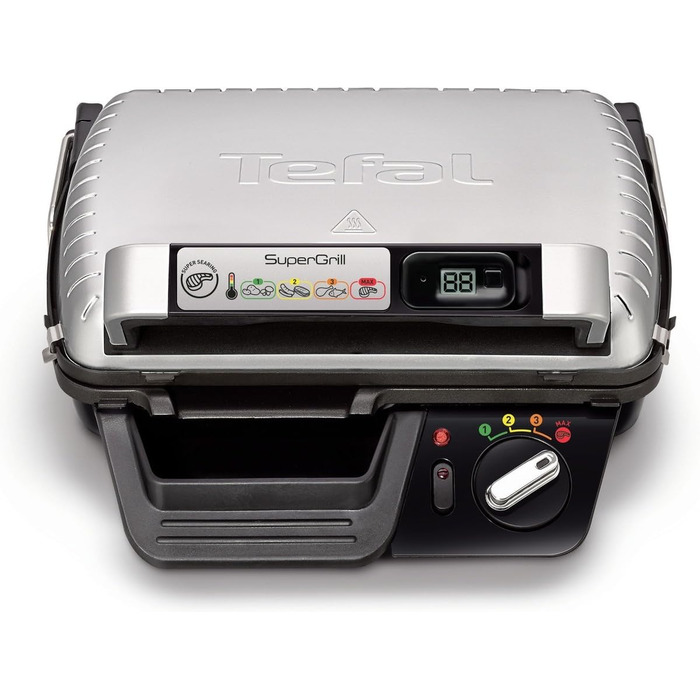 Електричний гриль Tefal SuperGrill 2000 Вт Електричний гриль алюмінієвий 320 x 240 мм