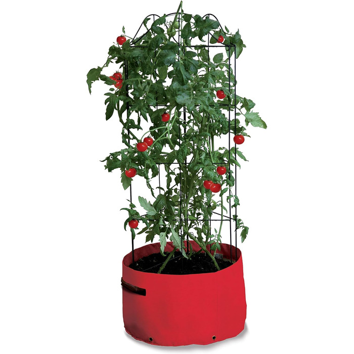 Сумка для посадки овочів Haxnicks, коричнева, 35x35x110 см. 35x35x110 см. Горщик для вирощування помідорів у саду.