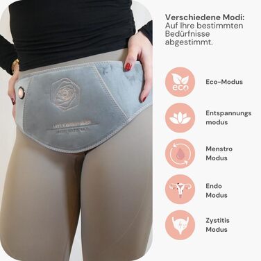 Розумний нагрівальний пояс для нижньої частини живота, живота та спини Інфрачервоне тепло Сертифікований матеріал (без хрому, свинцю, кадмію) Зовнішній зарядний пристрій ємністю 5000 мАг Розроблено в Німеччині Маленький розмір 60-90 см