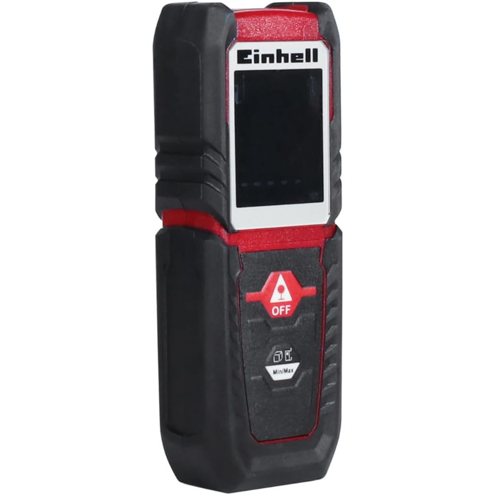 Лазерний далекомір Einhell TC-LD 25 (до 25 м, вибір базової точки вимірювання, безперервний режим, автовимкнення, функція безпеки, з чохлом)