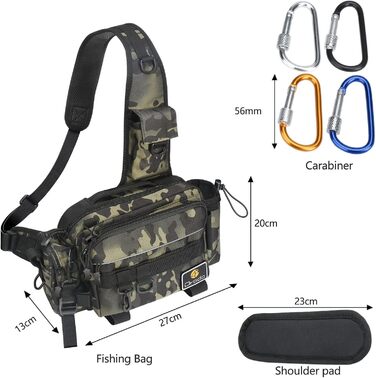 Водонепроникний і зносостійкий рибальський рюкзак для рибальських аксесуарів