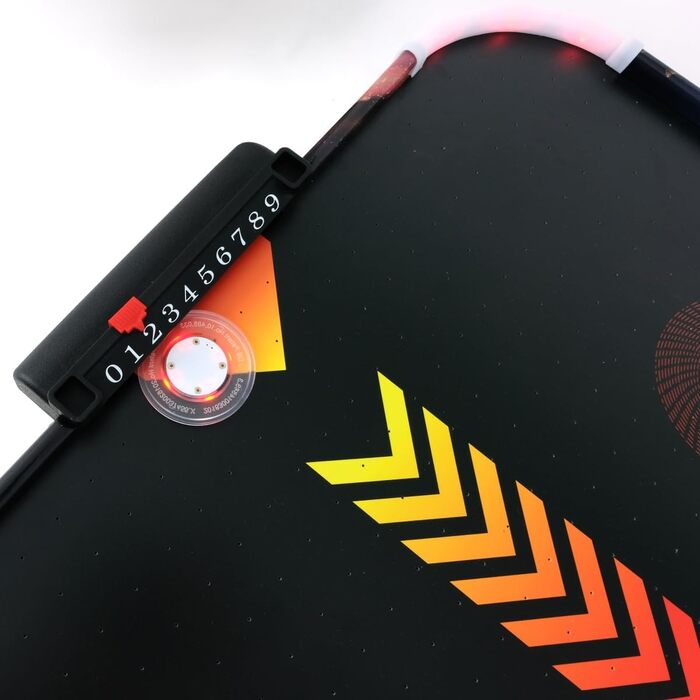 Світлодіодний стіл для аерохокею від FASports, аерохокей для дітей/підлітків віком від 8 років, стіл для аерохокею з повітряними штовхачами та шайбами, що світяться Solar Fury 138x67x82 см