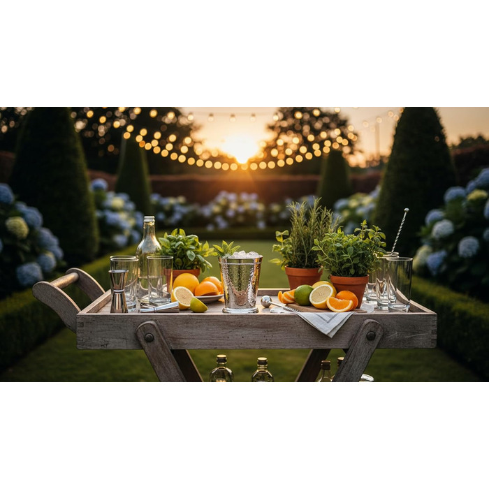 Франкфуртська посріблена кружка, 11 см, 250 мл, з кованим обідком та бісером, преміальна посріблена кружка для напоїв, стійка до потьмяніння, елегантна