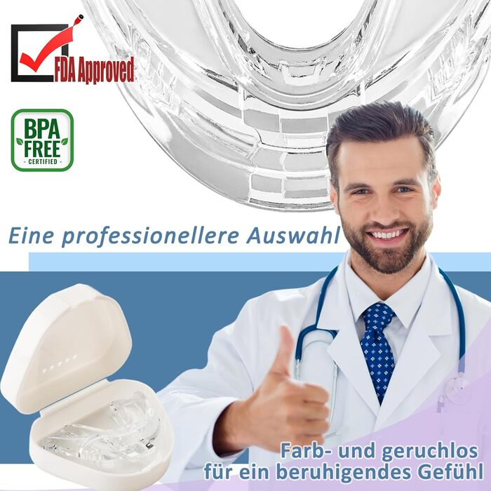 Пробка від хропіння проти хропіння-2 шт. и Пробка від хропіння проти хропіння Ефективна шина від хропіння проти хропіння Багатоцільовий запобіжник хропіння для чоловіків і жінок (готовий до використання) Прозорий