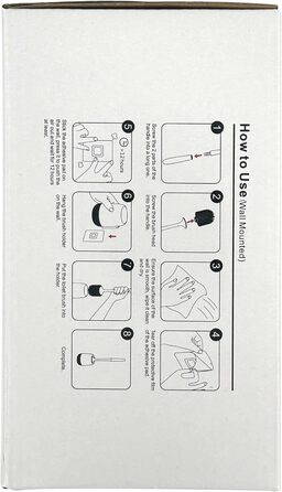 Щітка для туалету силіконова, EWEIMA щітка для туалету силіконова з набором швидкосохнучих тримачів, щітка для туалету настінна та