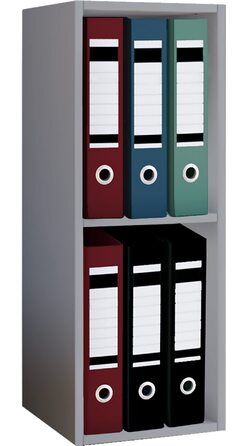 Дерев&39яна окремостояча полиця VCM Компактна шафа для документів Розміри приблизно В 72 x Ш 34 x Г 30 см Елегантна окремостояча полиця Офічна полиця Offas 2f сірого кольору