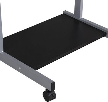 Комп&39ютерний стіл Yaheetech, письмовий стіл, ПК-стіл з шухлядою та 4 колесами, приблизно 56 x 51 x 79 см, чорний