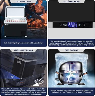 Літровий компресор з прохолодною коробкою -20 20 , електричний компресор для міні-холодильника 12/24V, портативний автомобільний х