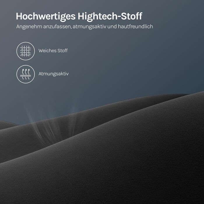 Ігрове крісло WOLTU, тканина зі зручною пружинною подушкою, прохолодне влітку, ергономічне ігрове крісло високої вантажопідйомності з підголівником, поперековою подушкою, підставкою для ніг, технічна тканина, чорний колір