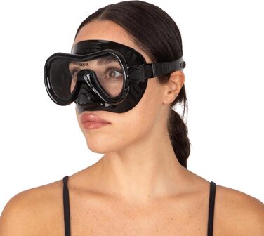 Комплект для підводного плавання з маскою для дайвінгу та трубкою з клапаном для зливу води для дорослих та дітей