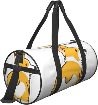 Містка дорожня сумка, легка та довговічна, ідеальний подарунок для подорожей, відпустки, ділових поїздок та іншого. З милим дизайном коргі. Універсальний розмір.