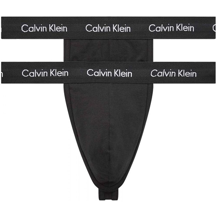 Чоловічі стрінги Calvin Klein 2Pk з 2 упаковок зі стрейчем XL чорний (чорний)