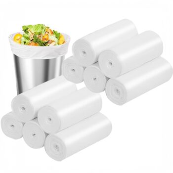 Міцних контейнерів для сміття, 0,5 л, для невеликих сміттєвих баків / настільних баків, підходять для баків об&39ємом 2 літри або менше. Прозорі., 300