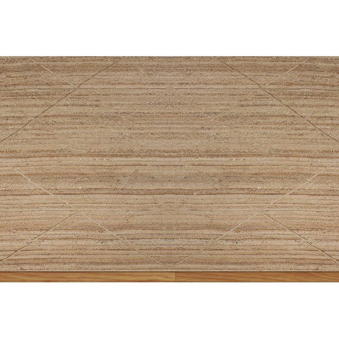 Високоякісний натуральний джутовий килим, квадратний, бежевий, бохо, ручної роботи індійських майстрів, ручне ткацтво, можна викор