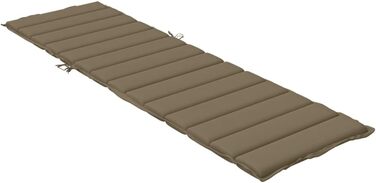 Подушка для шезлонгу ZEYUAN Melange Taupe 200x50x4 см Тканина, Подушка для шезлонга, Подушка для шезлонга, Подушка для шезлонга, Подушка для лави, Подушка для стільця для високих стільців, Подушки для шезлонгів - 4002506