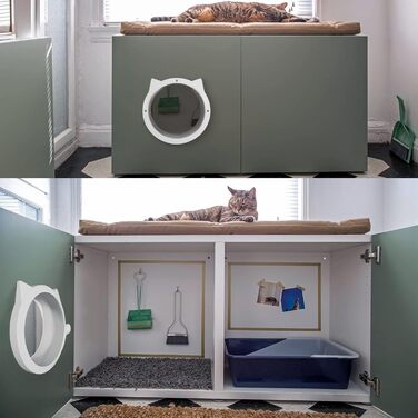 Міжкімнатні двері для котів Lynx - високоякісні міжкімнатні двері з котячими стулками для маленьких та великих котів. Стильні міжкімнатні двері для котів з люком - міжкімнатні двері з люком для котів без люка. Для кошенят та котів вагою до 11 кг