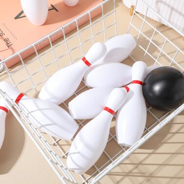 Набір для гри в боулінг для дітей, пластикові кеглі 15 см для використання в приміщенні та на вулиці, сприяє координації рук і очей та спортивним навичкам