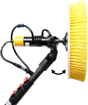 Електрична щітка для чищення сонячних панелей з водою для миття фотоелектричних панелей інструмент для чищення скла / 5M
