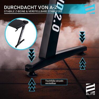 Ігровий стіл ELITE EVO з RGB-підсвічуванням та дистанційним керуванням