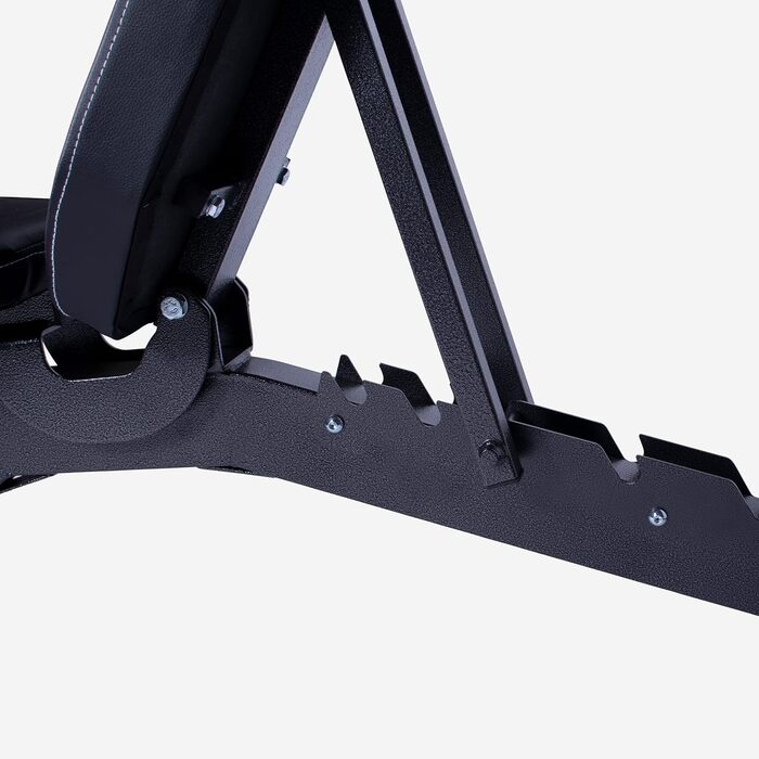 Силова лава GORILLA SPORTS - 8-позиційна спинка та 3-позиційне регульоване сидіння, 156x5114 см, вантажопідйомність до 400 кг, багатофункціональна, з опорою для ніг - похила лава, лава з нахилом, плоска лава, тренувальна лава