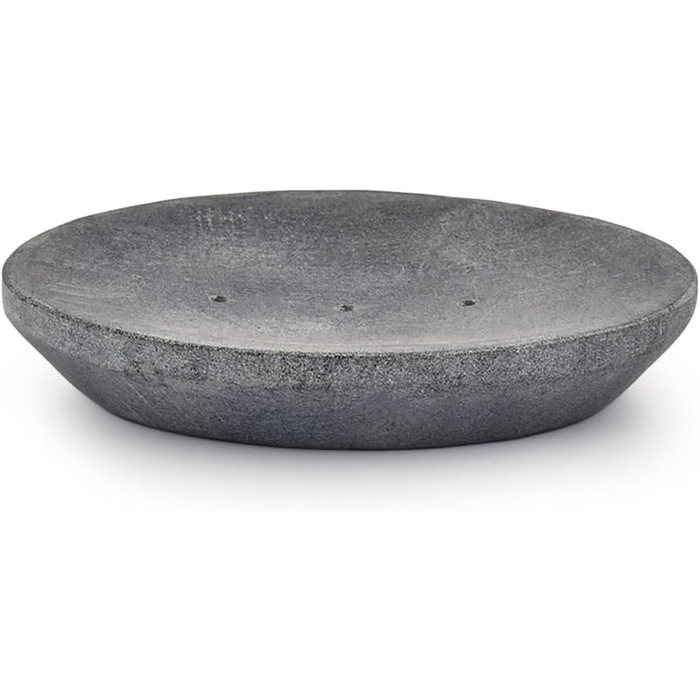 Мильниця ручної роботи з індійського каменю, сіра, аксесуар для ванної кімнати для умивальника, ванни або душу, 12 х 10 см