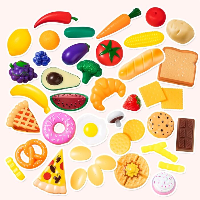 Дитячі пластикові іграшки з їжею, підроблена їжа, кухонний набір, іграшки для розвитку уяви для малюків, різдвяні подарунки на ден