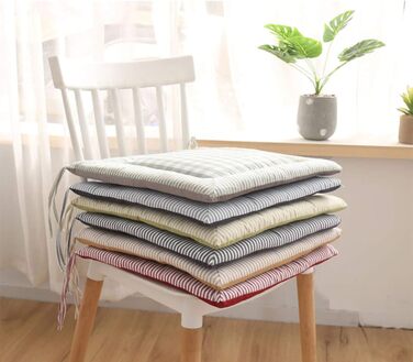 Комплект з 4 Seat Cushion Linen, 4040см Квадратна подушка для крісла Подушка для сидіння в Home and Garden Collection Подушка для крісла (зелена)