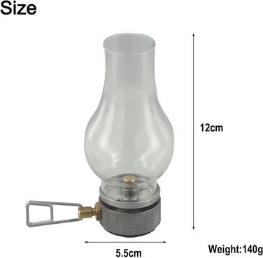 Портативний газовий ліхтар, кемпінговий газовий ліхтар, портативний газовий ліхтар для зовнішнього використання, для палива, наметові ліхтарі, газовий атмосферний ліхтар для вашого наступного походу для будь-яких пригод (комплект з 2 газових ліхтарів)