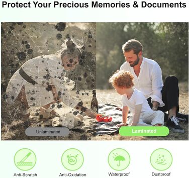 Ламінатор A3, 9-в-1 ламінатор з 30 аркушами для ламінування A3/A4/A5/A6, комплект для гарячого та холодного ламінування з вбудованим різаком для паперу та закруглювачем кутів для використання вдома, в школі, офісі та ресторані