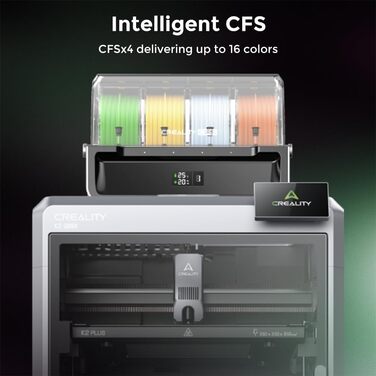 Комбінований 3D-принтер Creality K2 Plus, багатоколірний друк із CFS, швидкість друку 600 мм/с, повністю автоматичне вирівнювання,