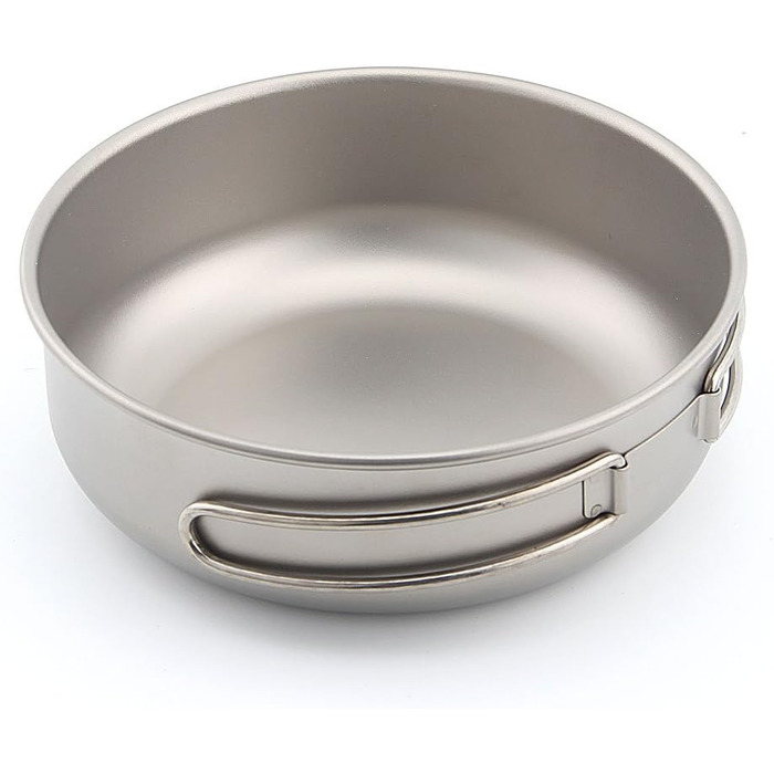 Титанова миска Keith, 300 мл 600 мл, Надлегка, Посуд для кемпінгу, Миски для пікніка, Портативна складна ручка (Ti5326-600 мл) Ti5326, 600 мл