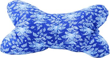 Велика подушка для читання, приблизно 44 x 23 см Подушка для шиї для підтримки книги та читання Можна прати при 60C, виготовлена з високоякісної дизайнерської тканини з принтом, 100 бавовна (44 x 23, синій) 44 x 23 синій