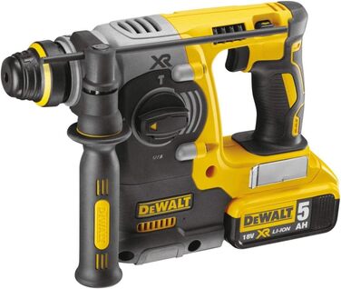Акумуляторний комбінований перфоратор Dewalt 18 В SDS-plus DCH273P2T (24 мм) (обмежувач обертання та удару, безщітковий двигун, ел