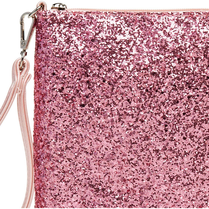 Каспер TA341 велике жіноче клатч XL з блискітками та паєтками для вечірок з ручкою, колір рожевий, розмір універсальний
