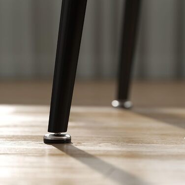 Обідній стіл HOMCOM, Кухонний стіл для 4 осіб, 110 x 70 см Сучасний обідній стіл у скандинавському стилі зі сталевим каркасом, імітація дерева для кухні, їдальні, дуб