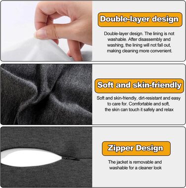 Сіра, 3, Секс-подушка для пар, Клиноподібна подушка для ліжка з функцією підтримки, Поперекова подушка для сексу, Секс-подушка для жінок, Чиста піна з ефектом пам&39яті, Підходить для пар у різних положеннях сидіння, 3 сірих