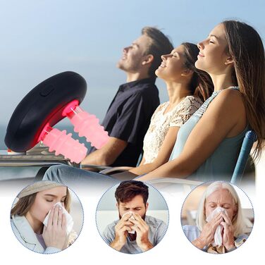 Прилад для назальної терапії з червоним світлом Horuili, заспокійливий пристрій для носа, фізіотерапія Полегшення носа, усунення закладеності та дискомфорту в носі